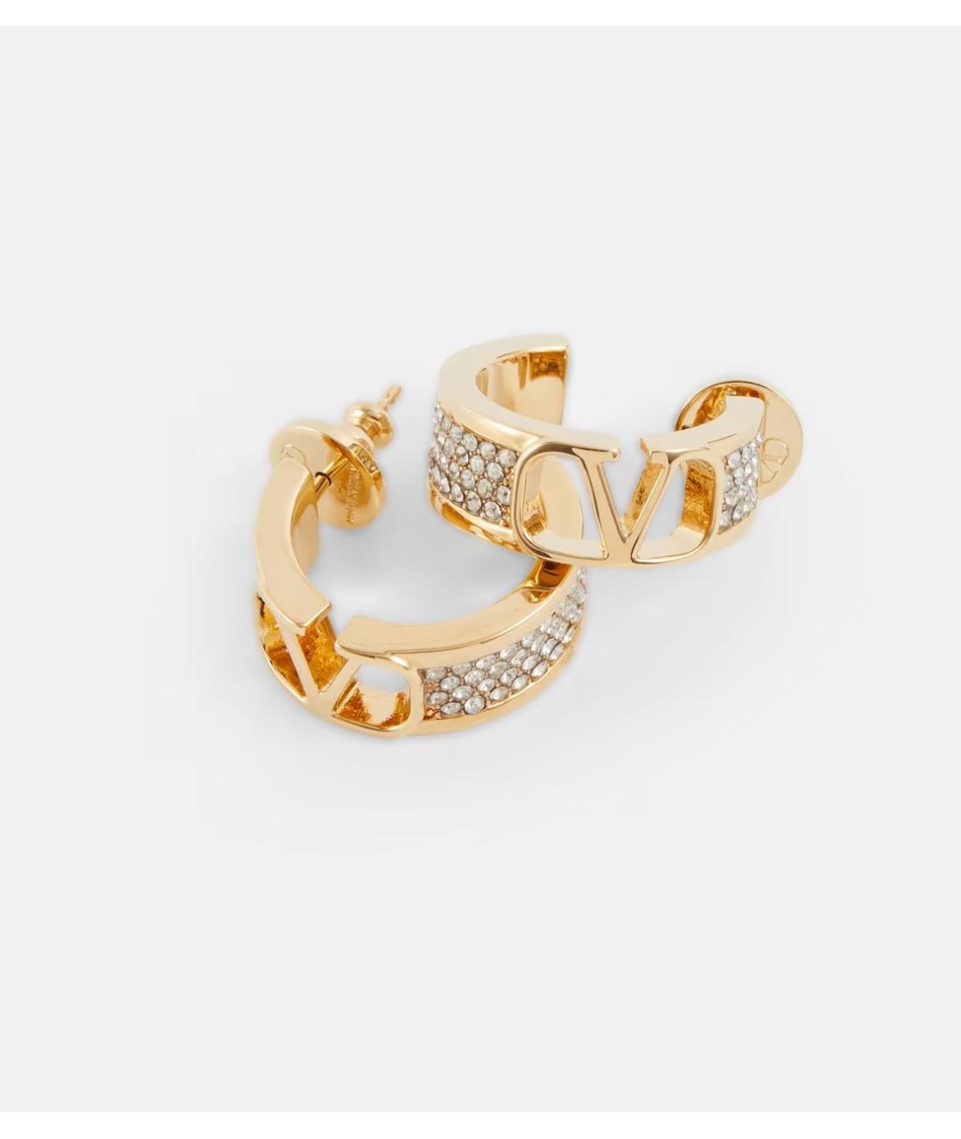 VALENTINO Золотые металлические серьги, фото 2