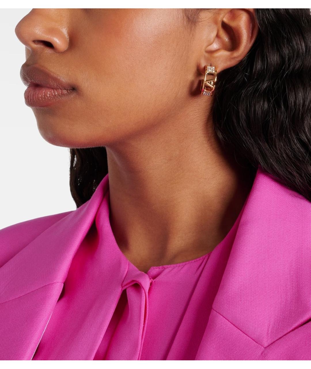 VALENTINO Золотые металлические серьги, фото 3