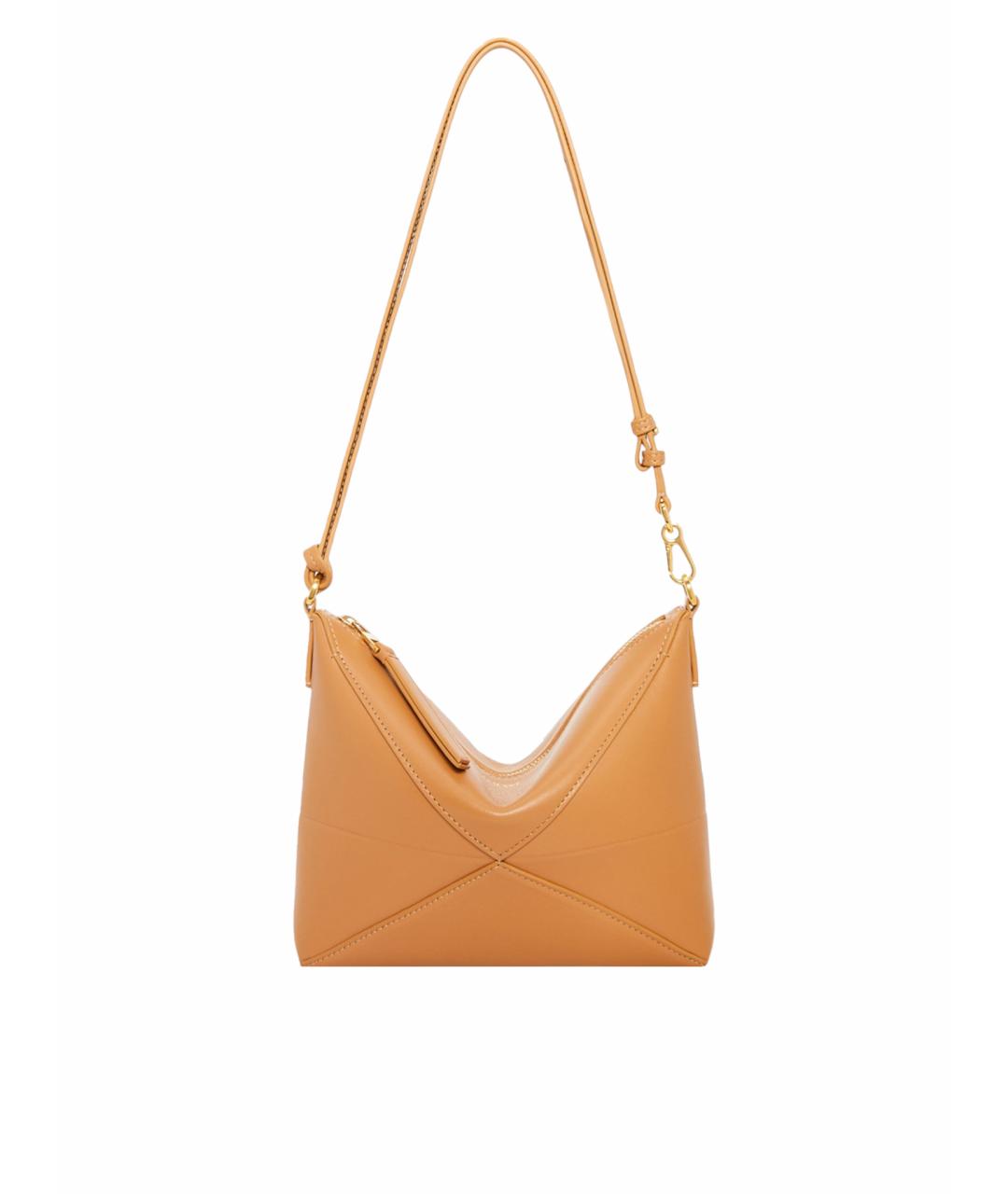 LOEWE Бежевая кожаная сумка через плечо, фото 1