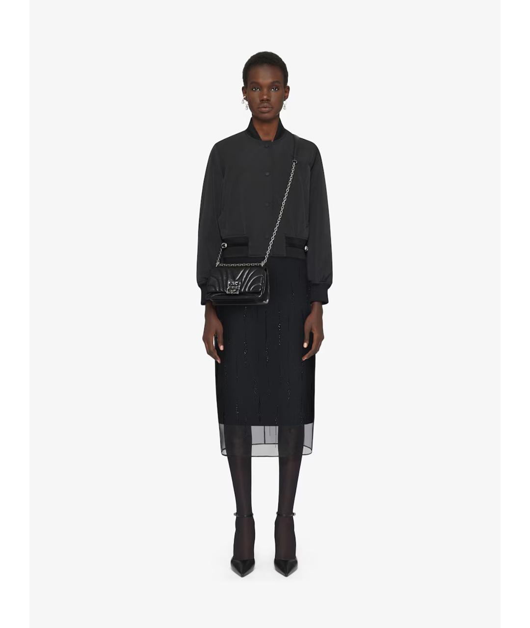 GIVENCHY Черная кожаная сумка через плечо, фото 3