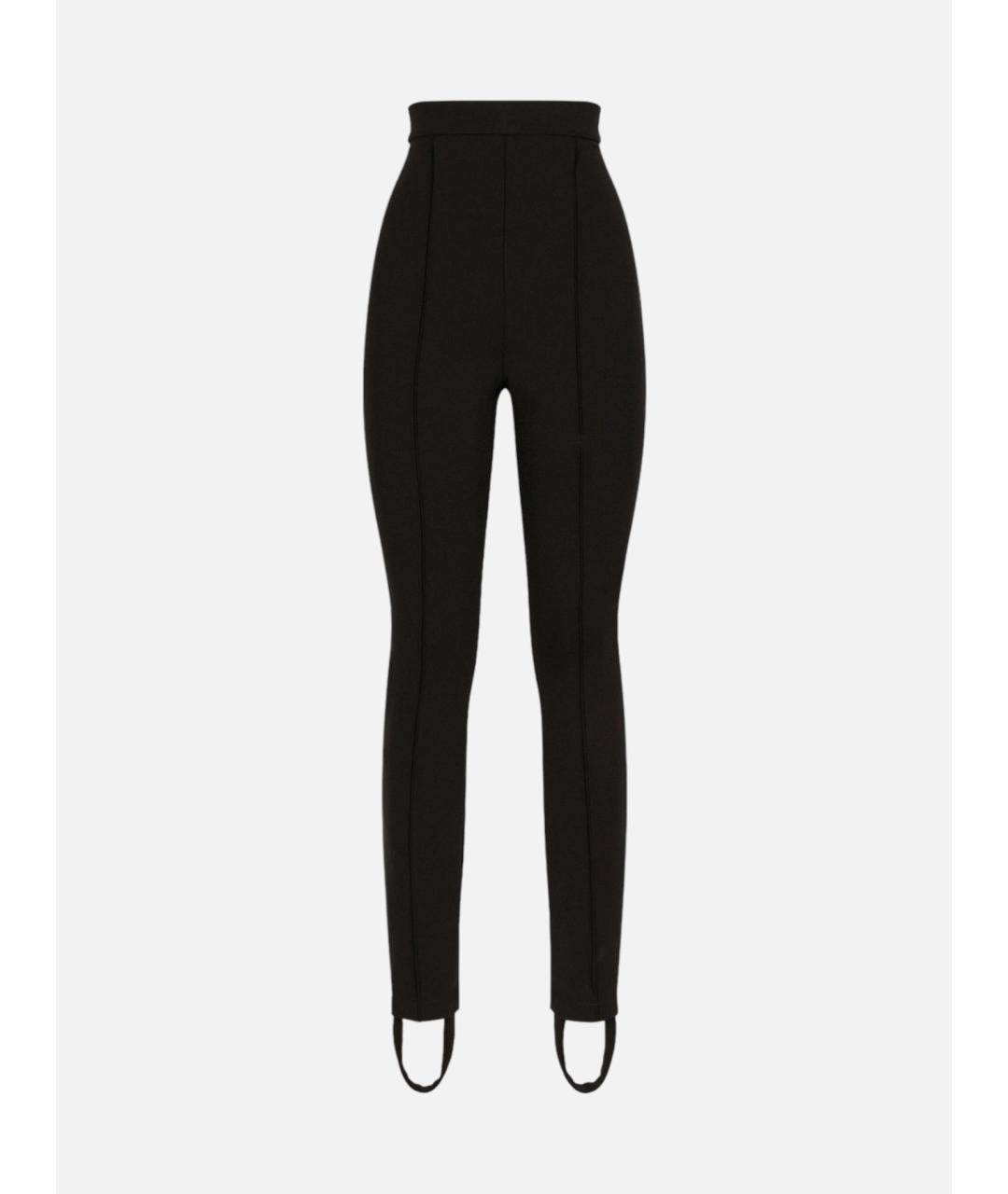 DOLCE&GABBANA Черные вискозные леггинсы и велосипедки, фото 5