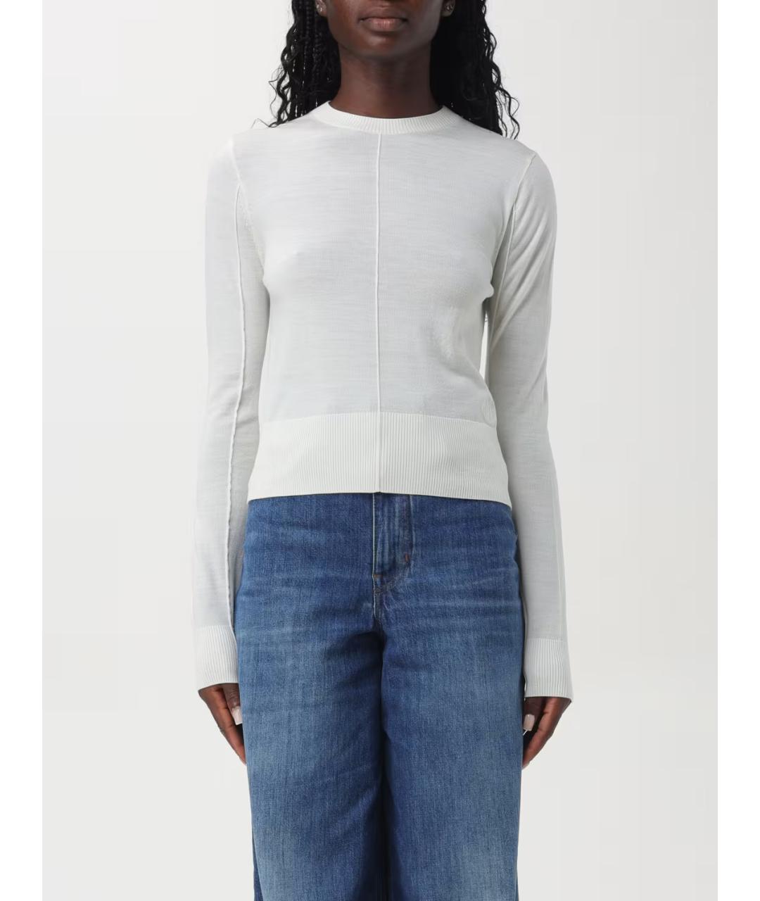 CHLOE Бежевый шерстяной джемпер / свитер, фото 4