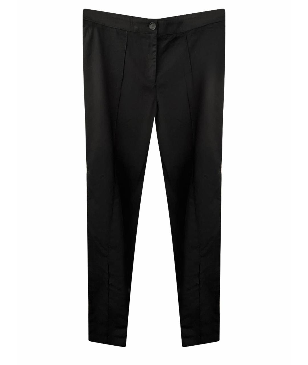 BURBERRY Черные шерстяные прямые брюки, фото 1