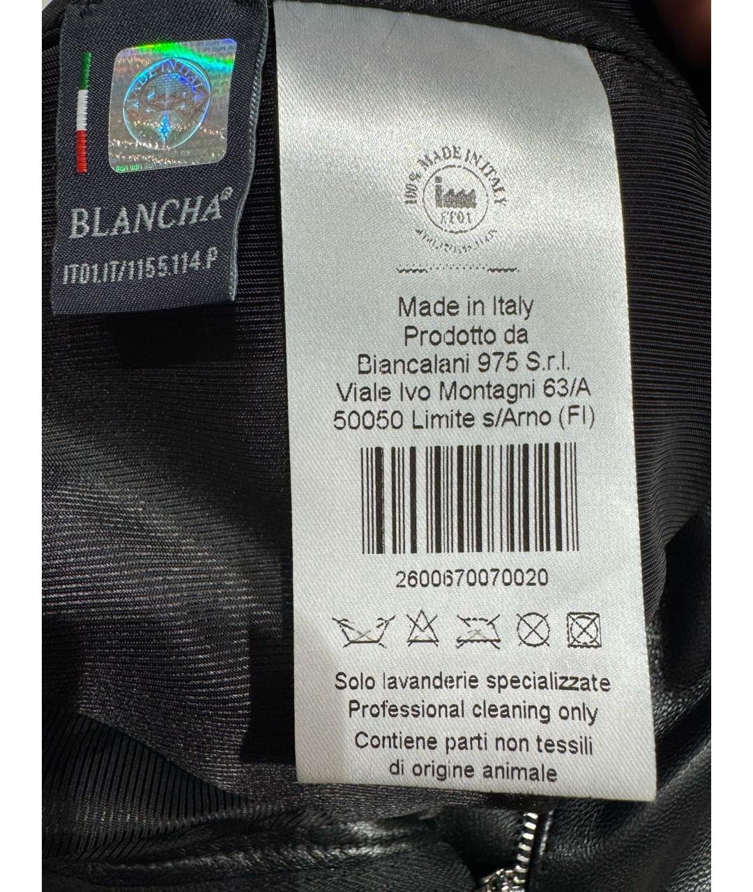 BLANCHA Черные кожаные шорты, фото 3