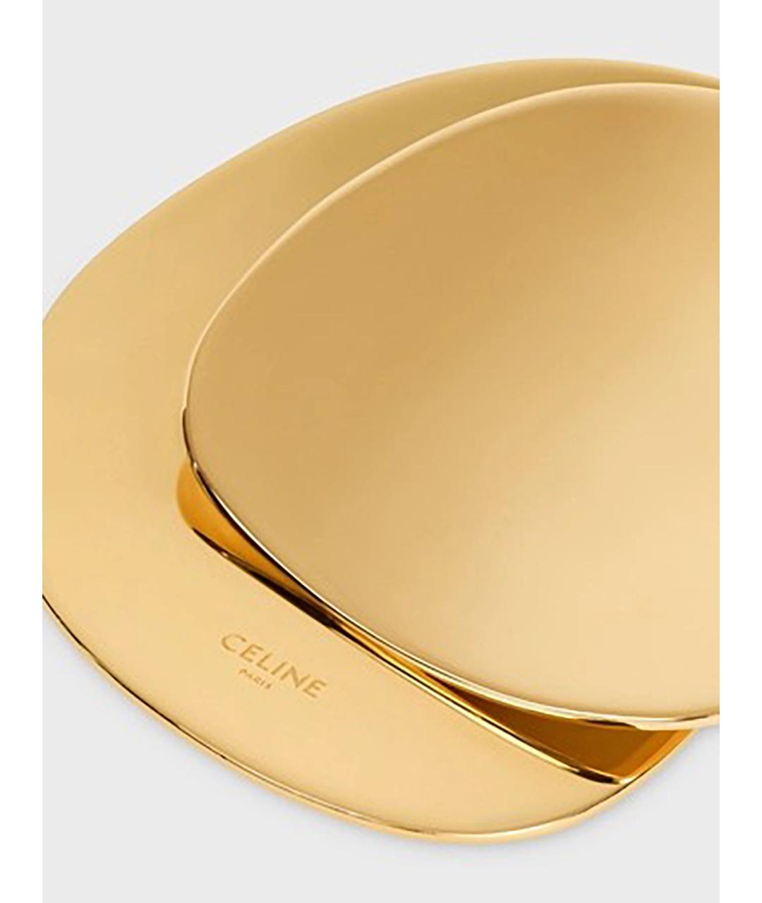 CELINE Золотое металлическое кольцо, фото 2