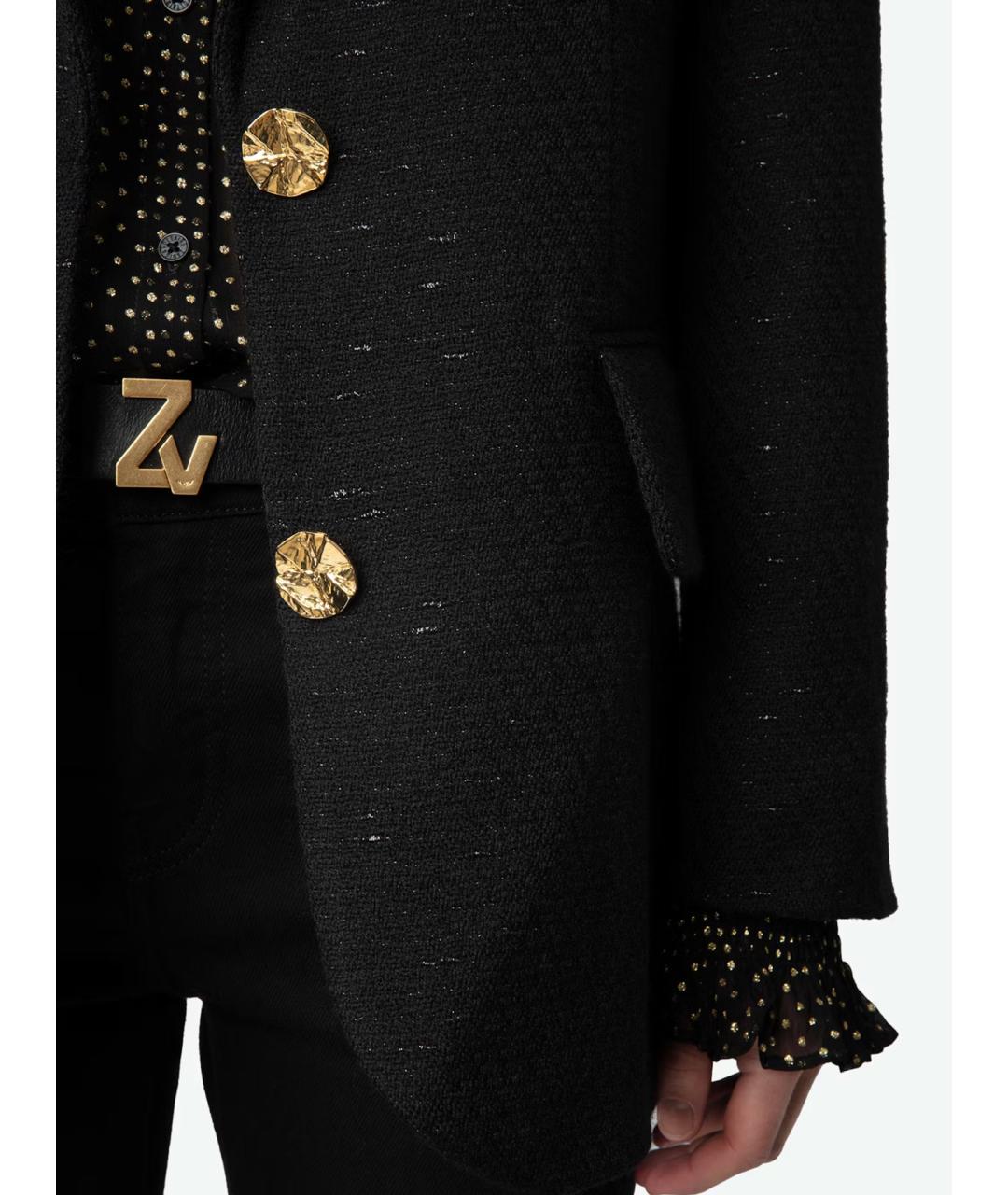 ZADIG & VOLTAIRE Черный жакет/пиджак, фото 5
