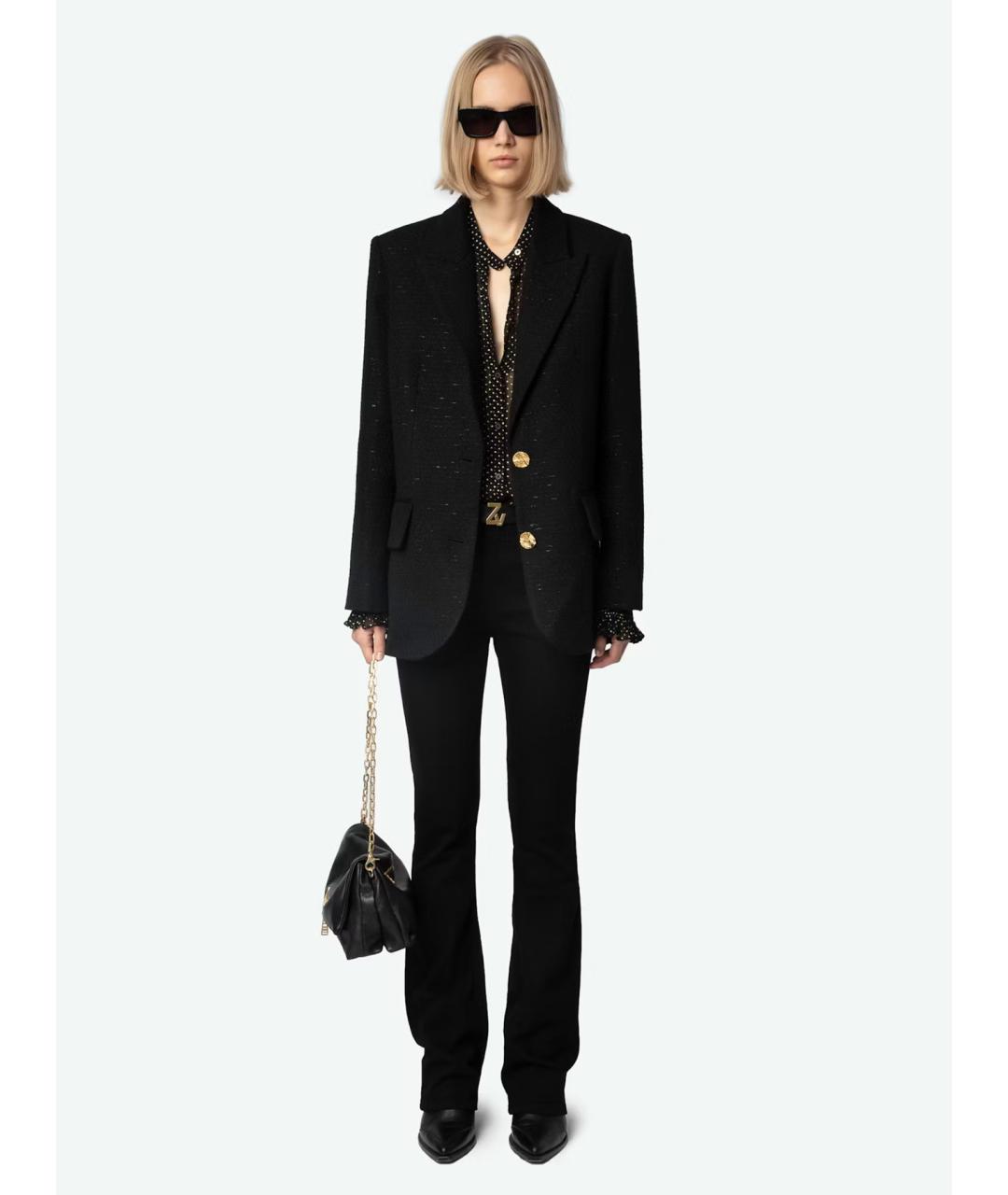 ZADIG & VOLTAIRE Черный жакет/пиджак, фото 2