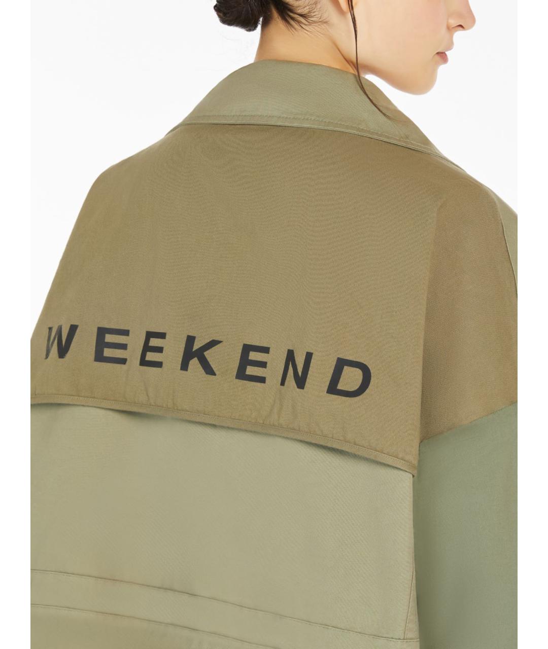 WEEKEND MAX MARA Зеленая хлопковая парка, фото 5