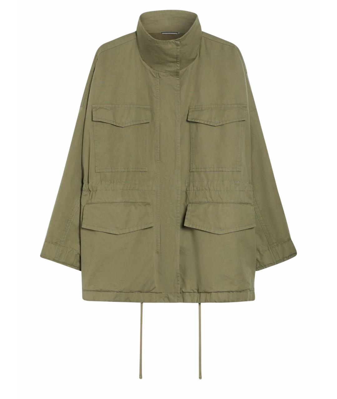 WEEKEND MAX MARA Зеленая хлопковая парка, фото 1