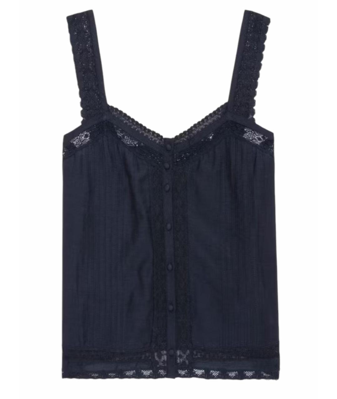 ZADIG & VOLTAIRE Синяя хлопковая майка, фото 1