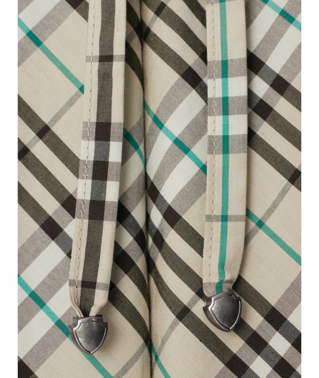 BURBERRY Мульти хлопковые брюки широкие, фото 5