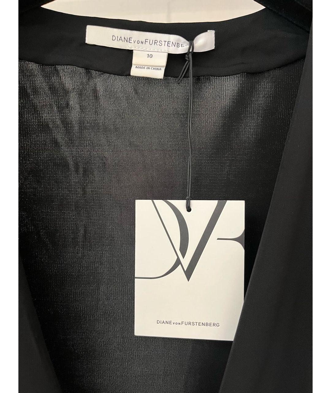 DIANE VON FURSTENBERG Черное полиэстеровое платье, фото 3
