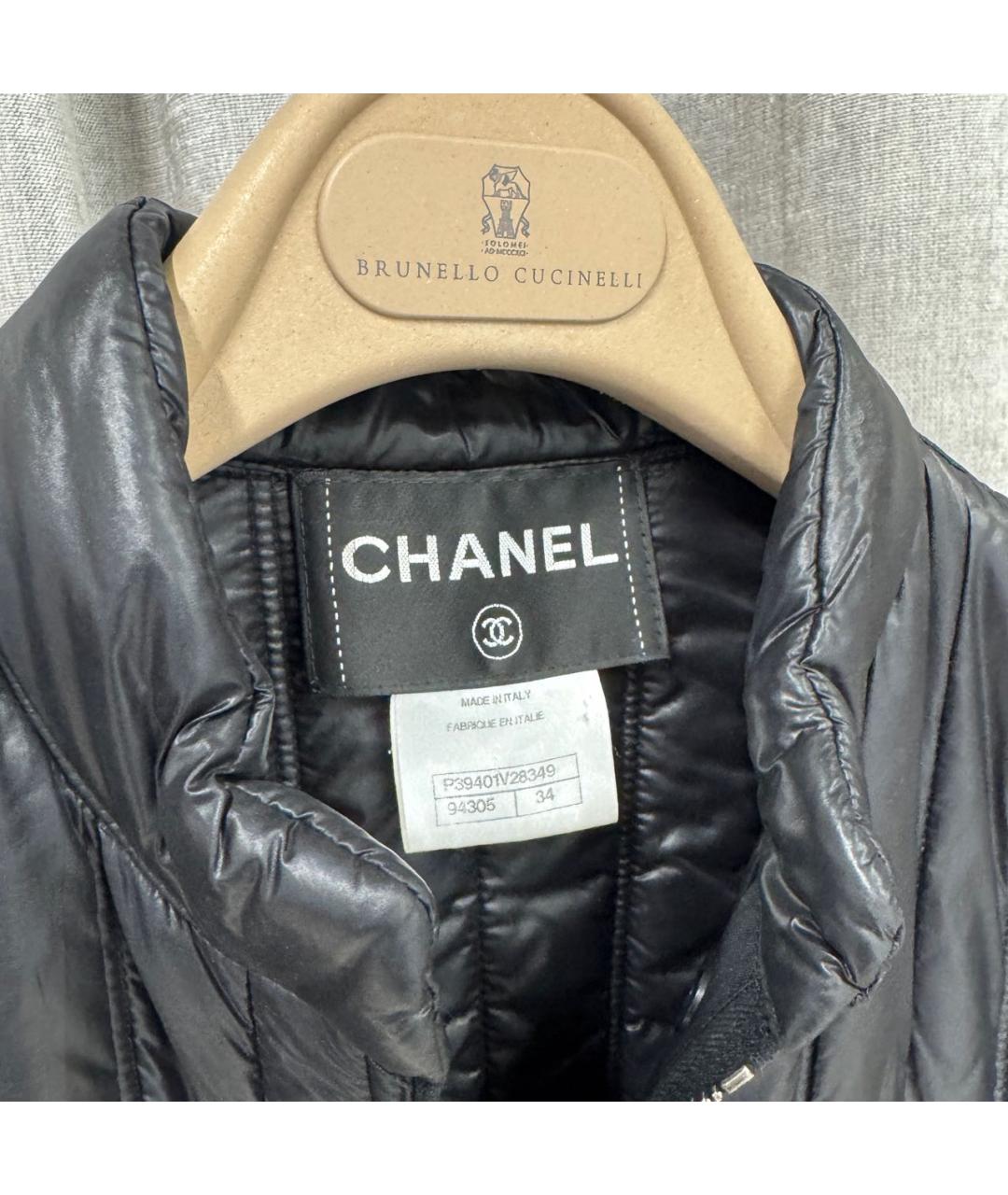 CHANEL Черная полиамидовая куртка, фото 3
