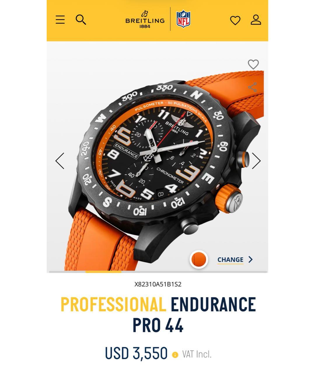 BREITLING Черные часы, фото 2