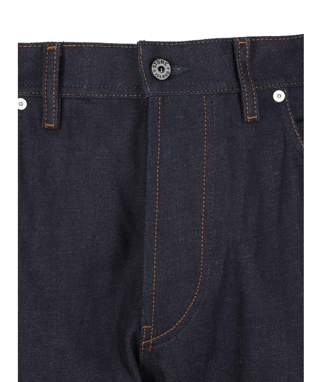STONE ISLAND Синие прямые джинсы, фото 2