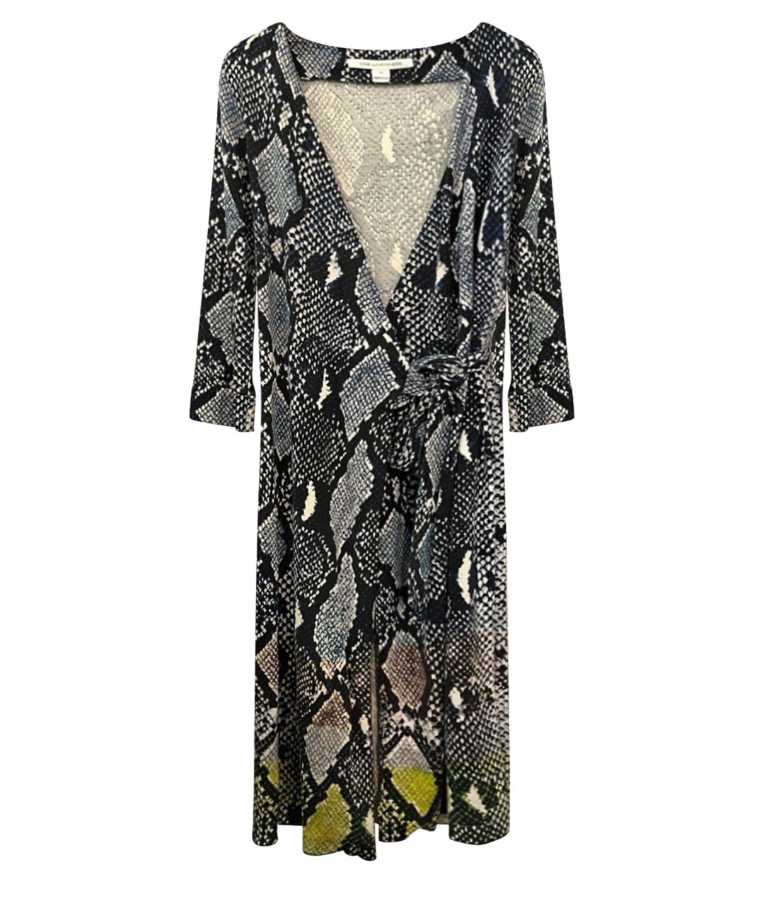DIANE VON FURSTENBERG Мульти шелковое платье, фото 1
