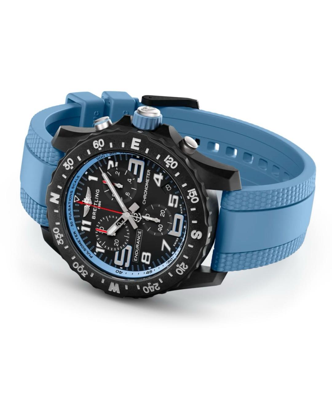 BREITLING Голубые часы, фото 3