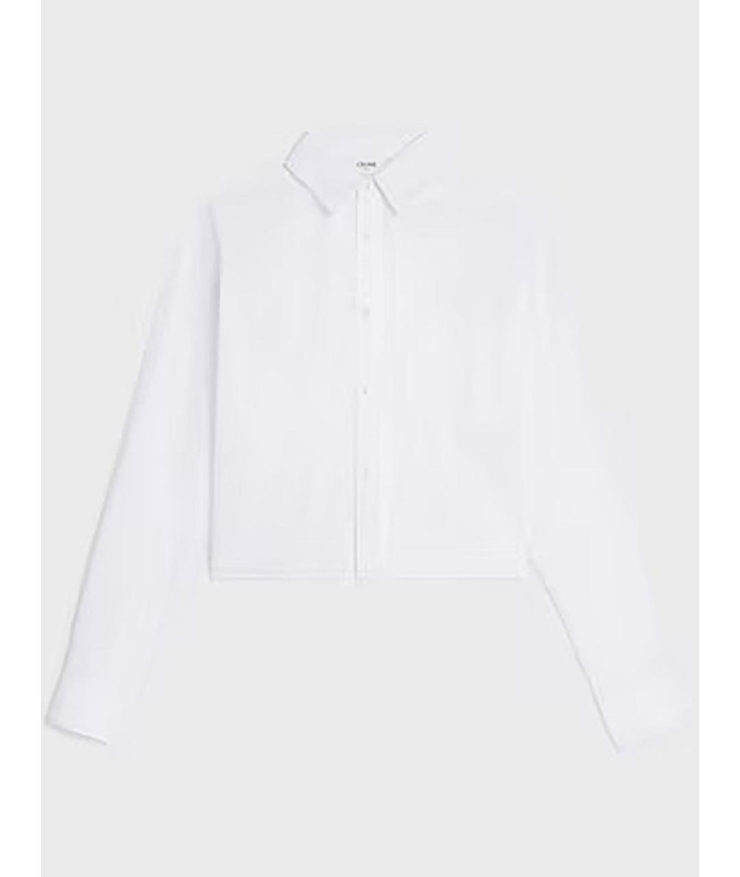 CELINE Белая хлопковая рубашка, фото 4