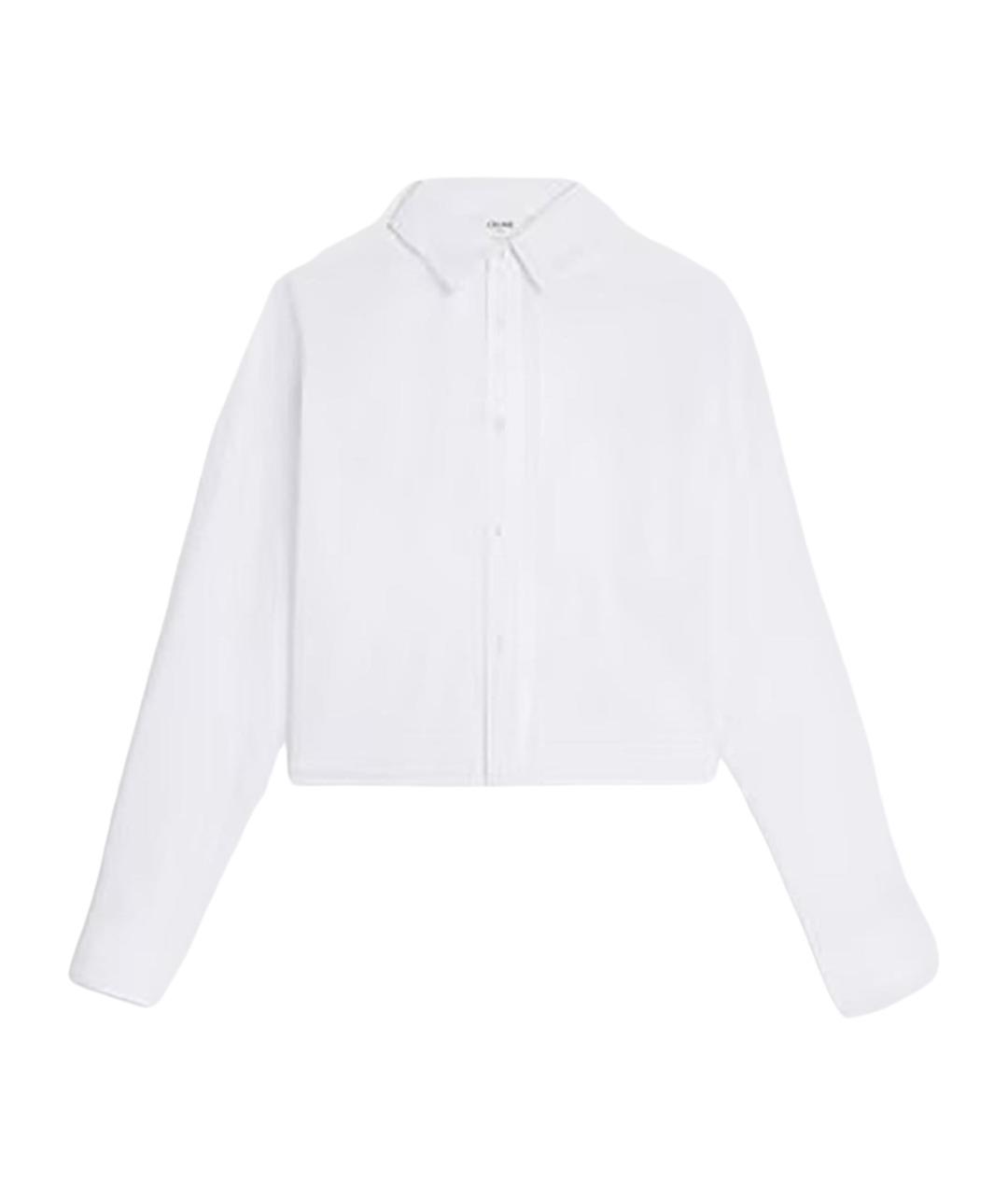 CELINE Белая хлопковая рубашка, фото 1