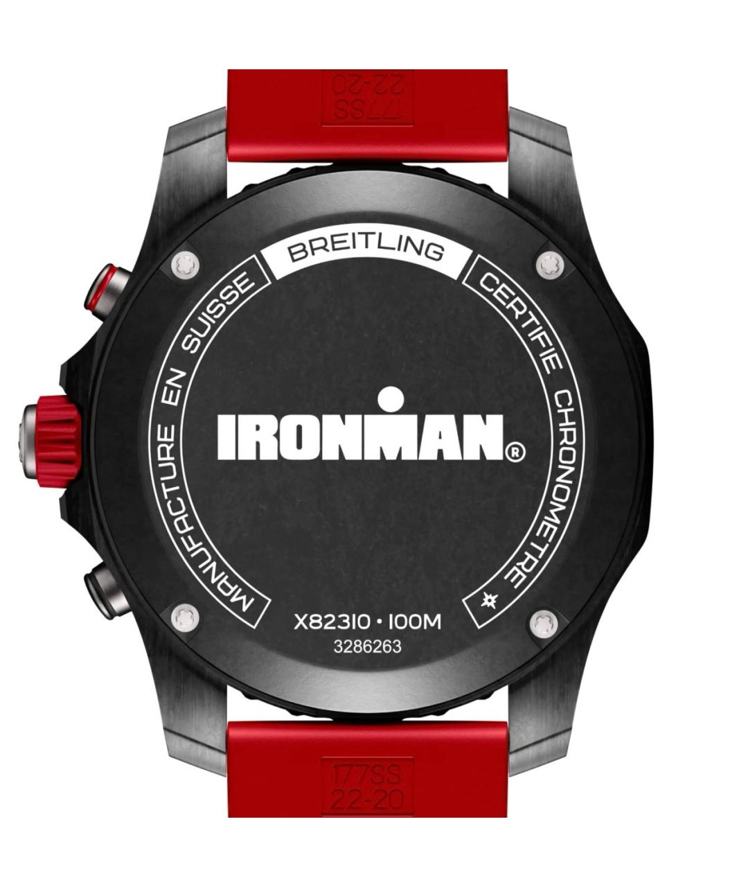 BREITLING Красные часы, фото 4