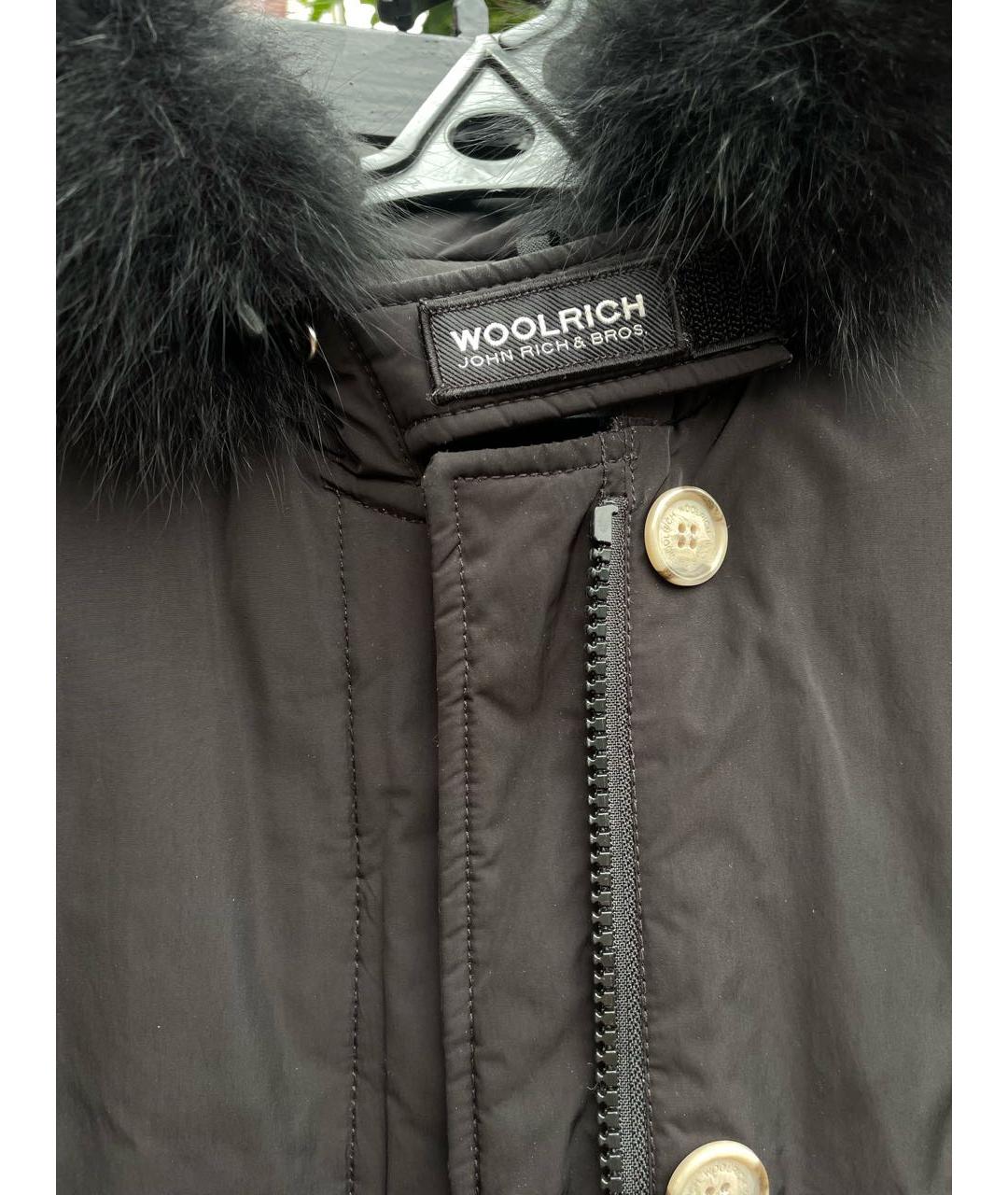 WOOLRICH Черный полиэстеровый пуховик, фото 4
