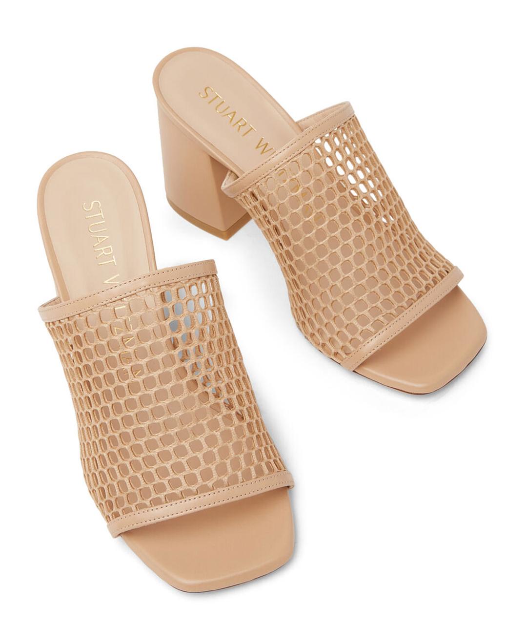 STUART WEITZMAN Бежевые шлепанцы, фото 3