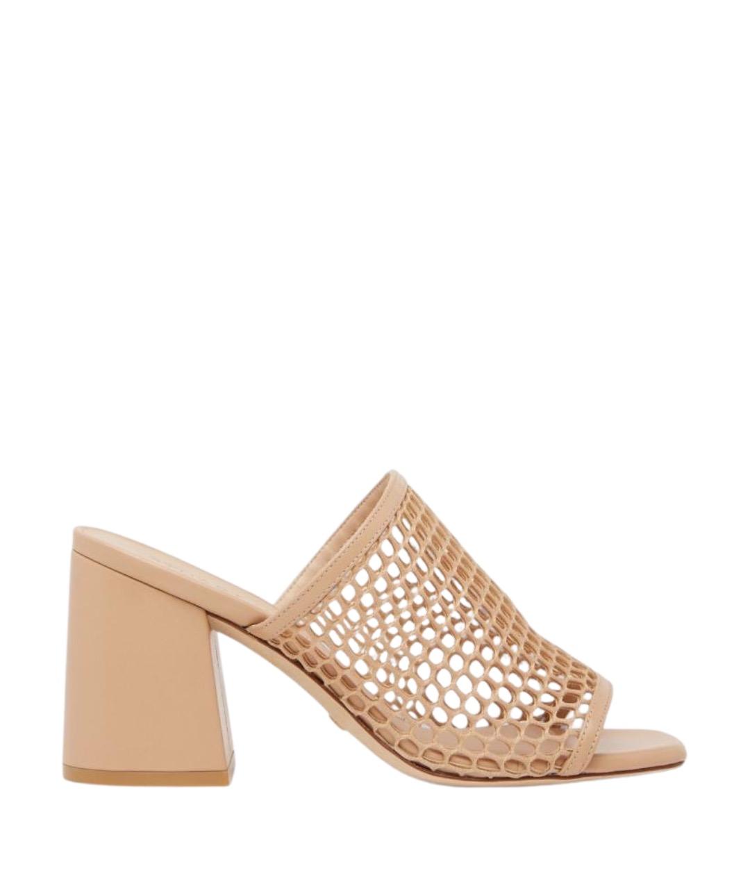 STUART WEITZMAN Бежевые шлепанцы, фото 1