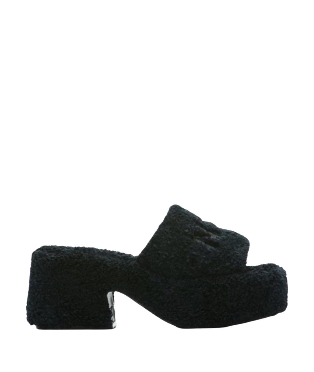 NO. 21 Черные шлепанцы, фото 1