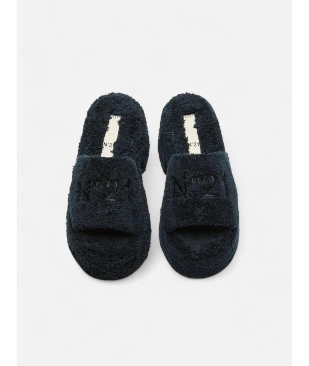 NO. 21 Черные шлепанцы, фото 2