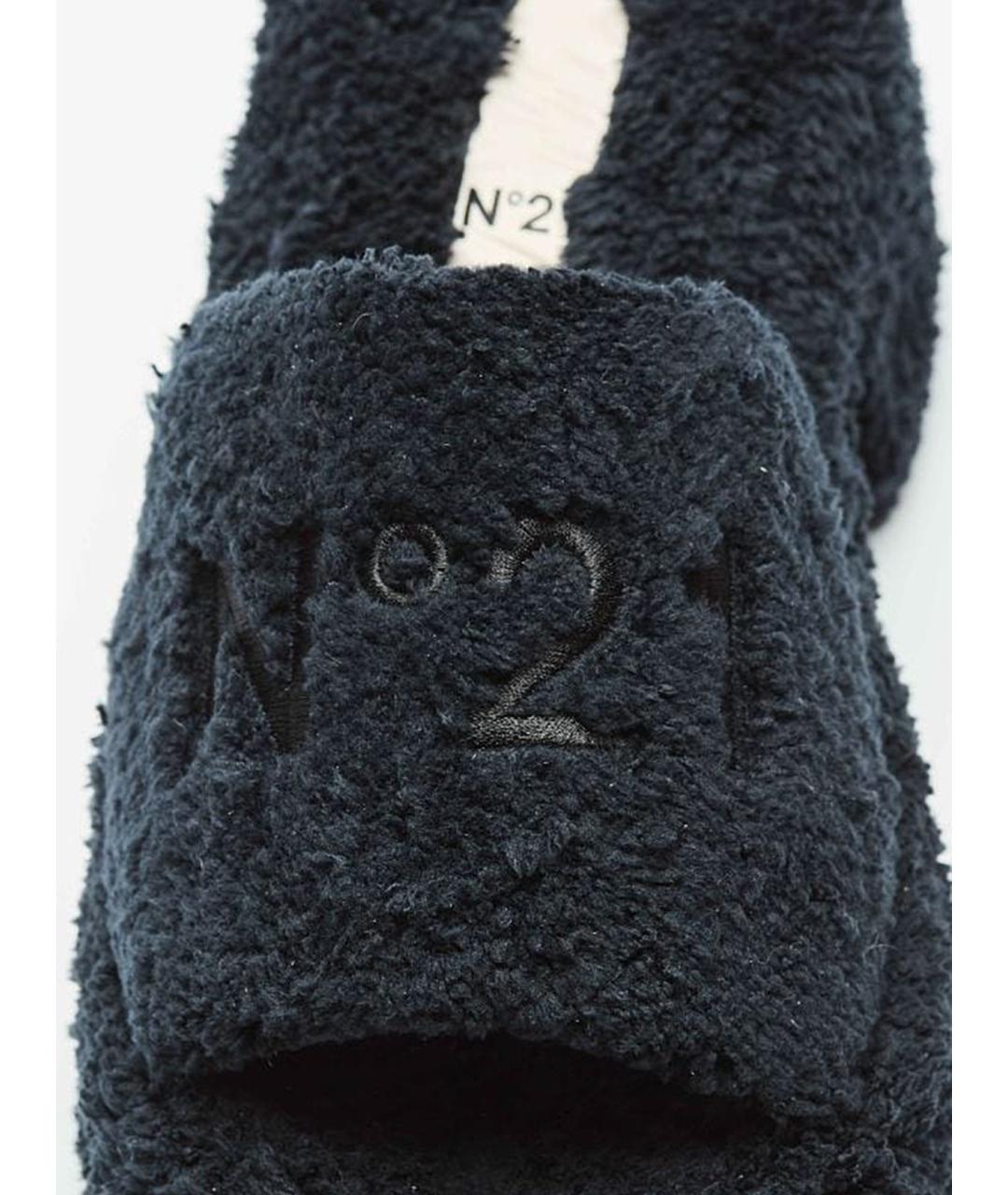 NO. 21 Черные шлепанцы, фото 4