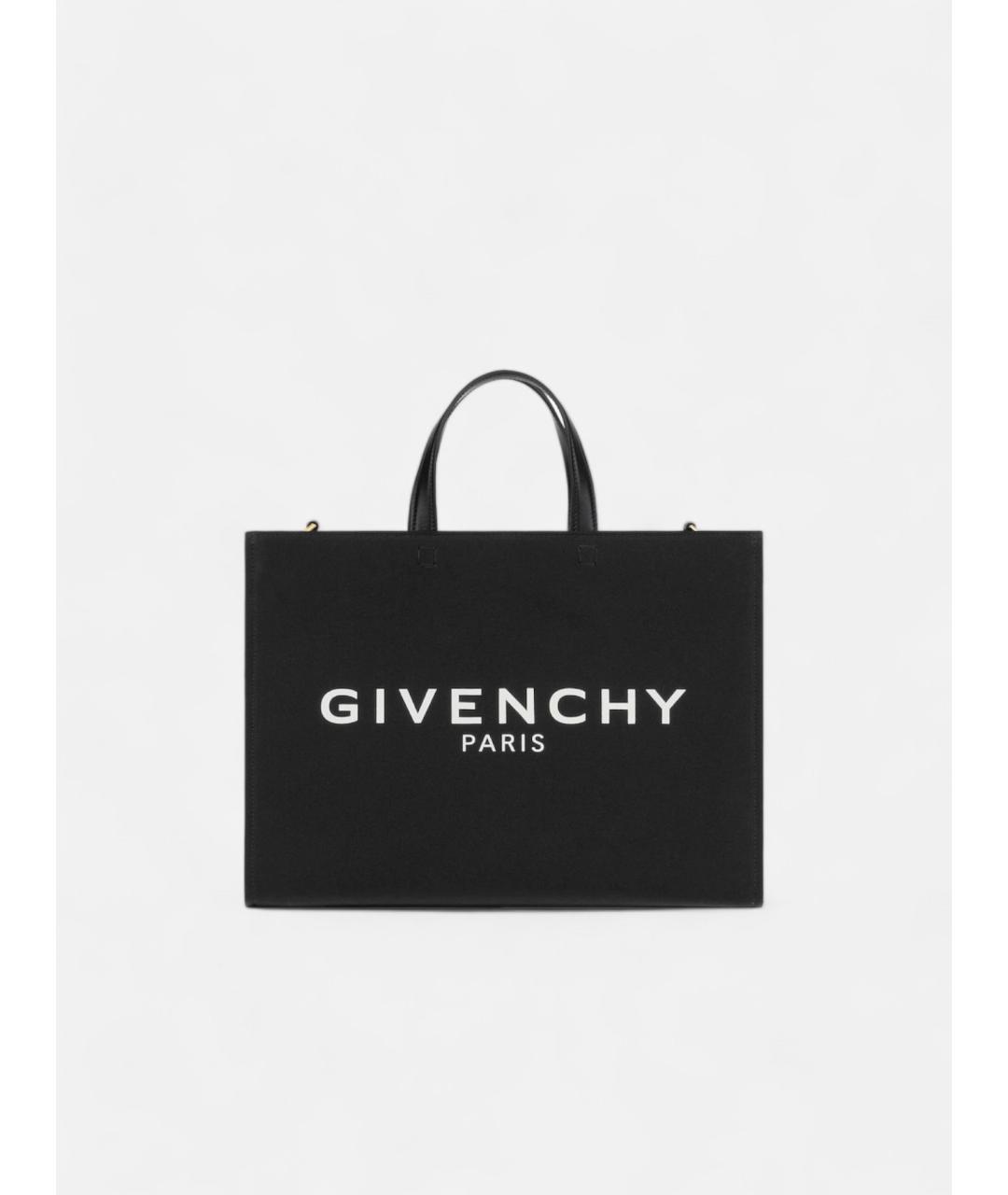 GIVENCHY Черная тканевая сумка тоут, фото 5