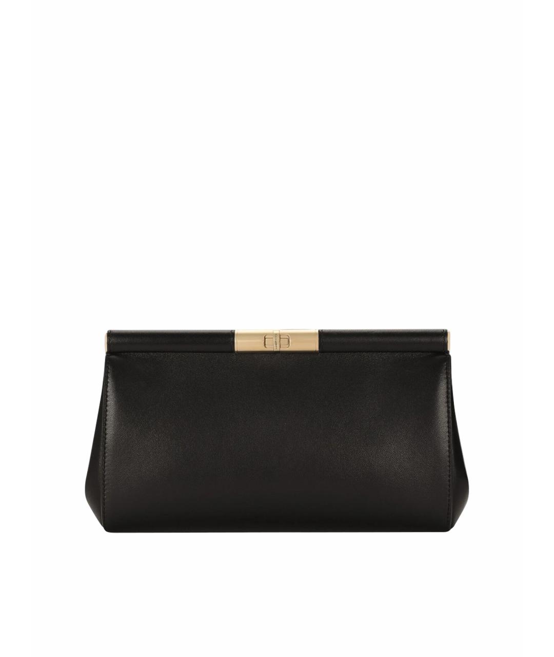 DOLCE&GABBANA Черная кожаная сумка через плечо, фото 1