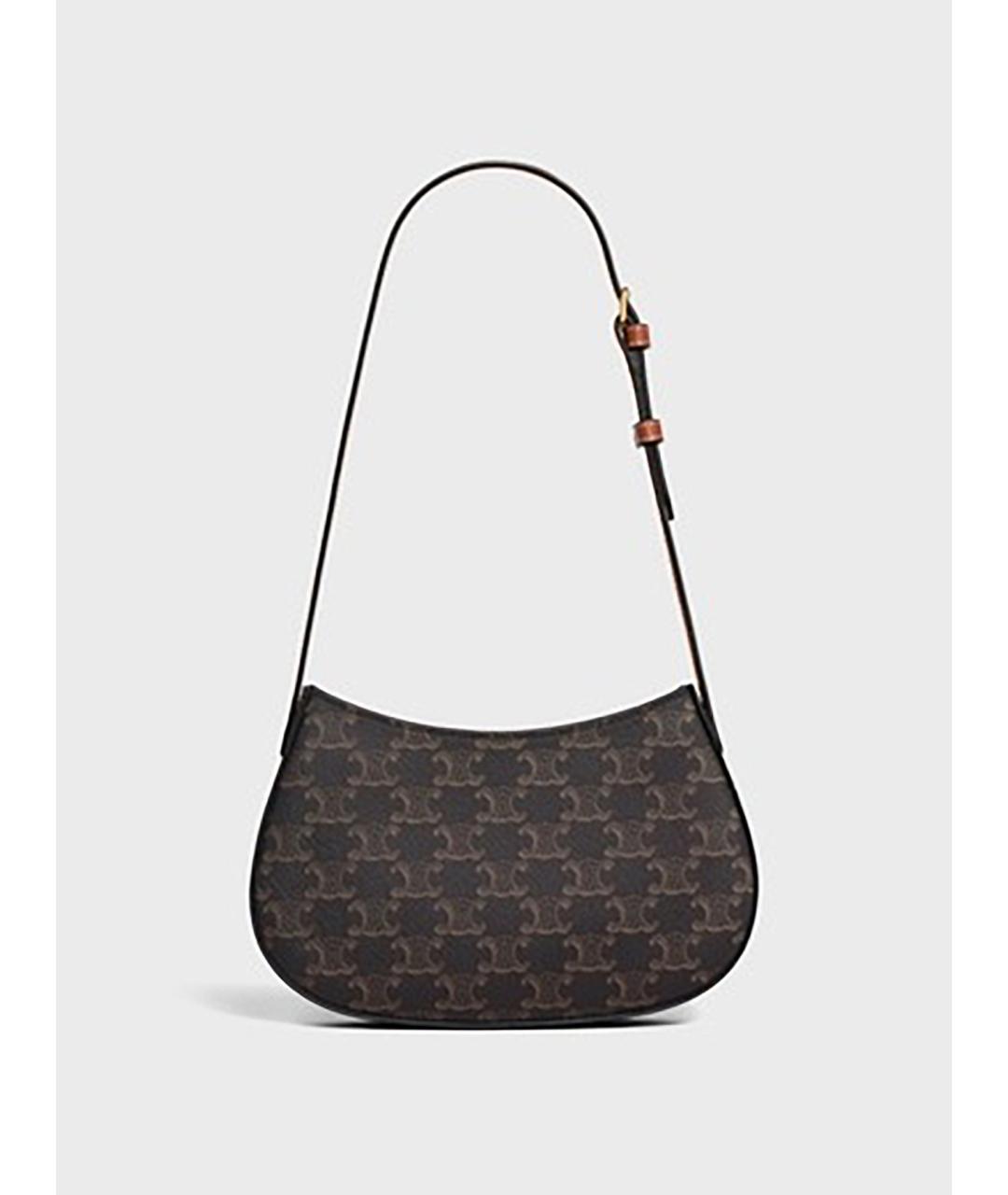 CELINE Коричневая сумка через плечо, фото 3