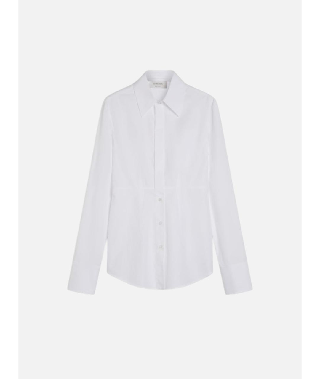 SPORTMAX Белая хлопковая рубашка, фото 5