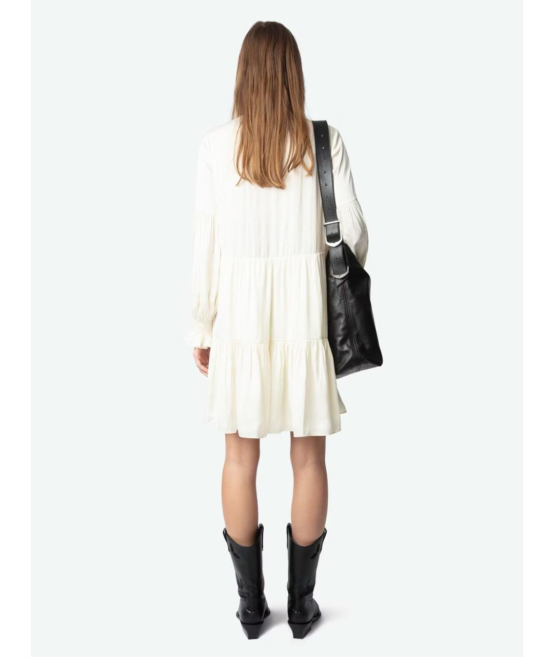 ZADIG & VOLTAIRE Белое полиэстеровое повседневное платье, фото 3
