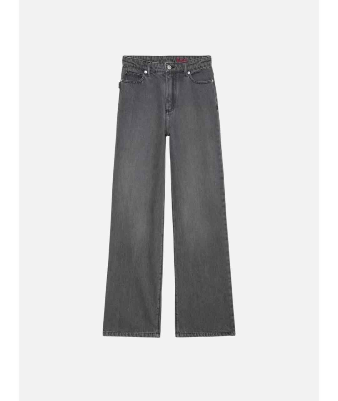 ZADIG & VOLTAIRE Серые хлопковые прямые джинсы, фото 7