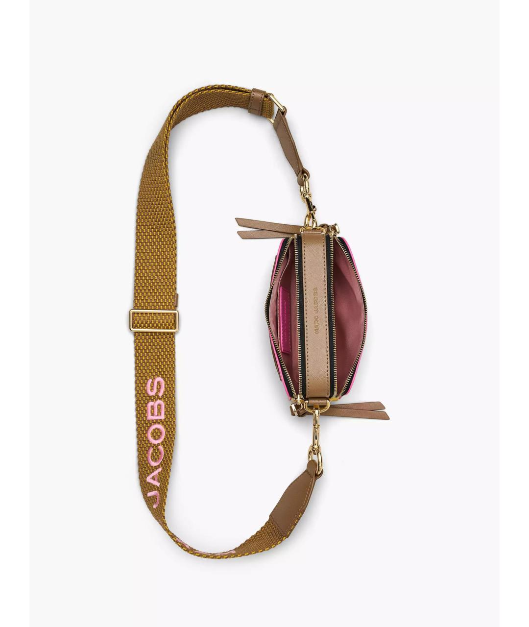 MARC JACOBS Розовая кожаная сумка через плечо, фото 8