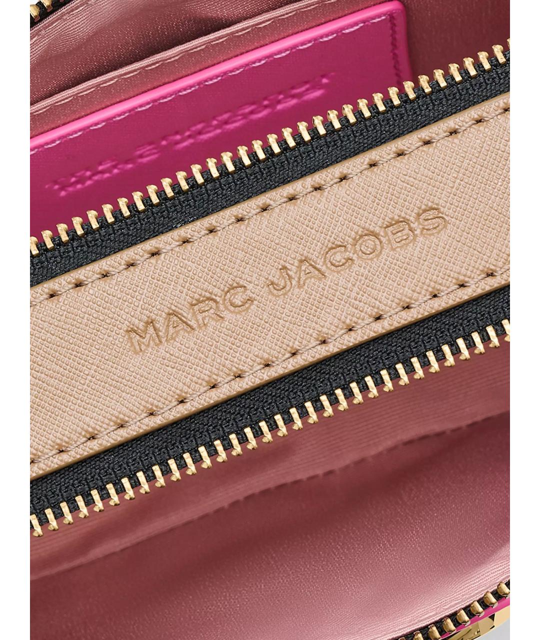 MARC JACOBS Розовая кожаная сумка через плечо, фото 7