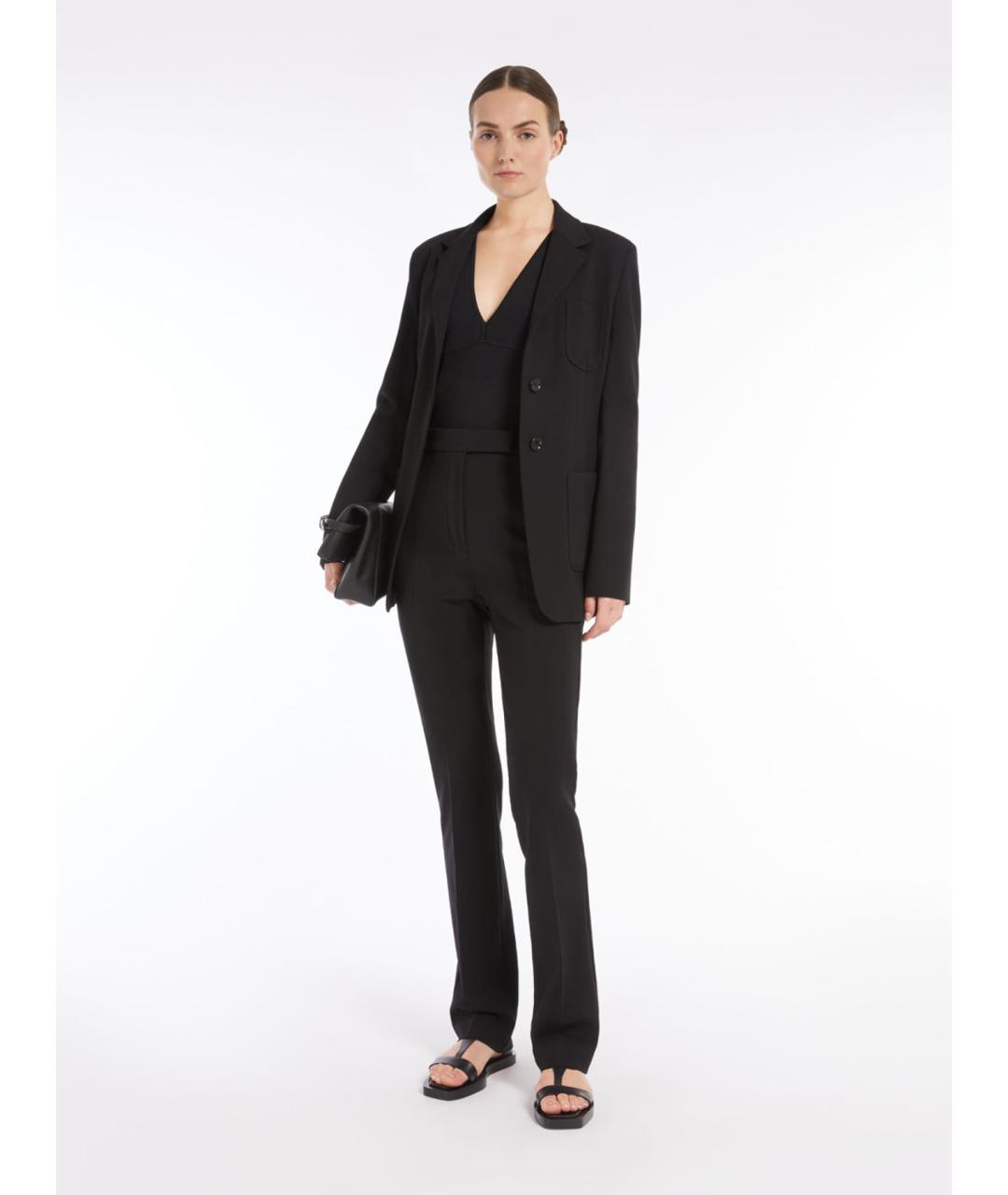 MAX MARA Черная вискозная майка, фото 3