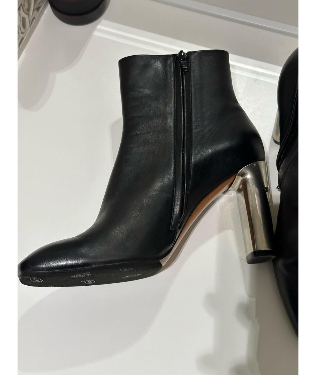 CELINE Черные кожаные ботильоны, фото 6