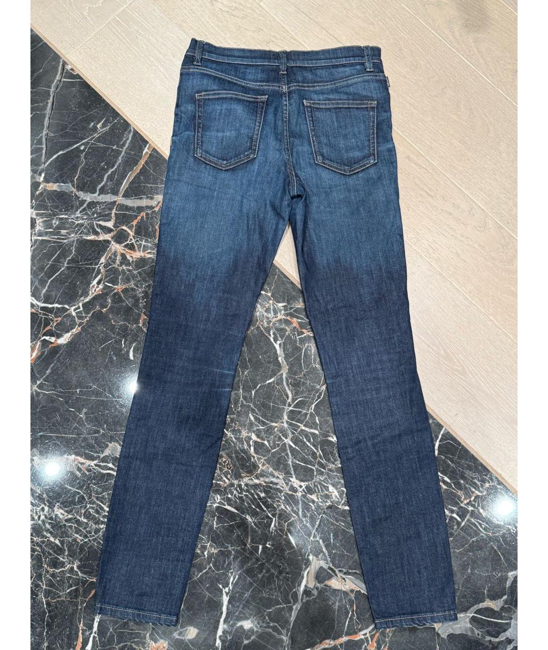 TOM FORD Синие хлопко-эластановые джинсы слим, фото 2