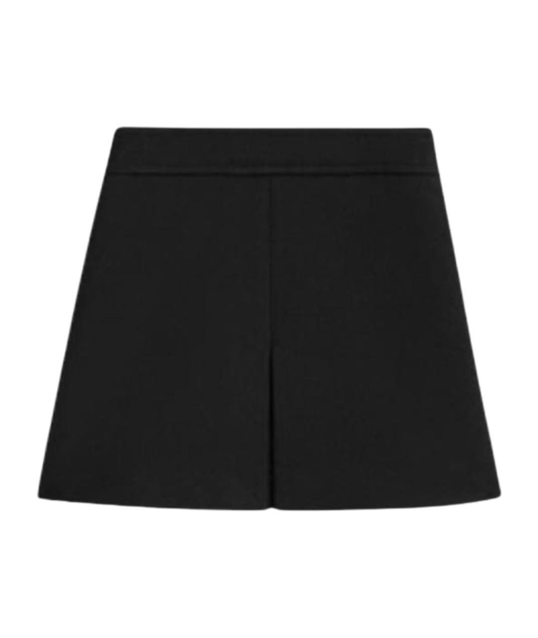 CELINE Черная шерстяная юбка мини, фото 1