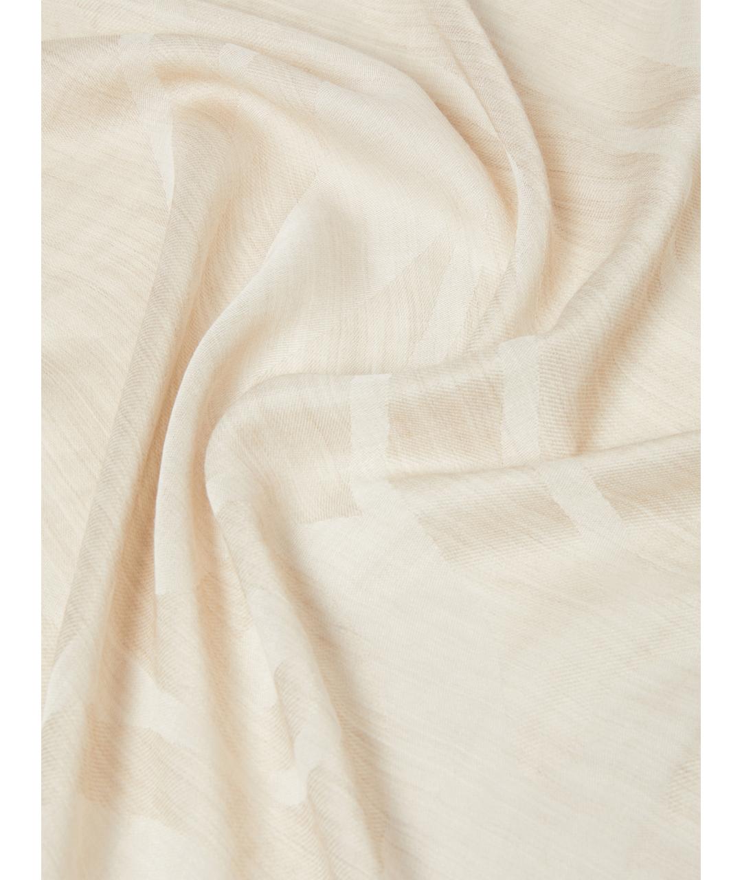 MAX MARA Бежевый кашемировый шарф, фото 2