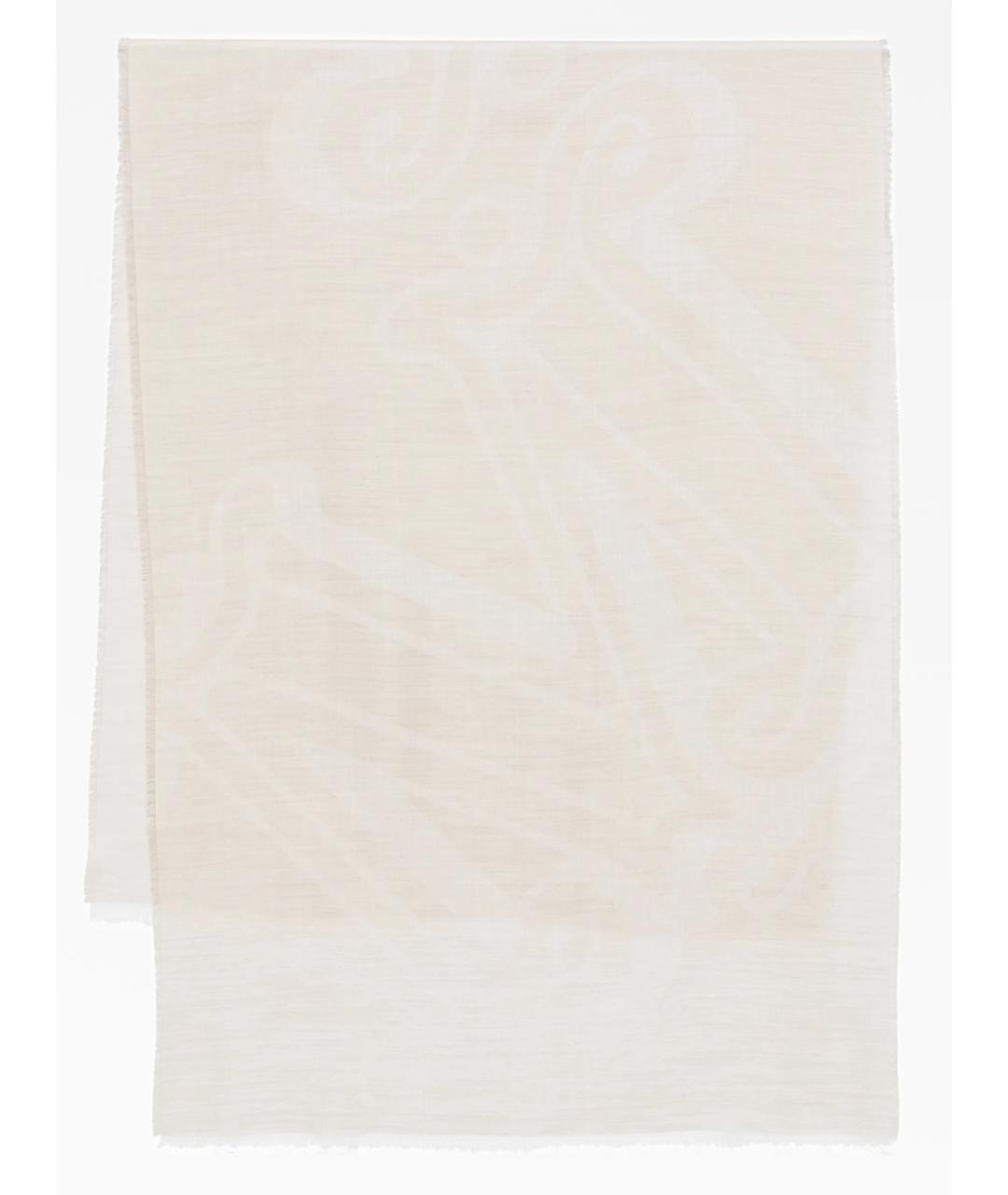 MAX MARA Бежевый кашемировый шарф, фото 1