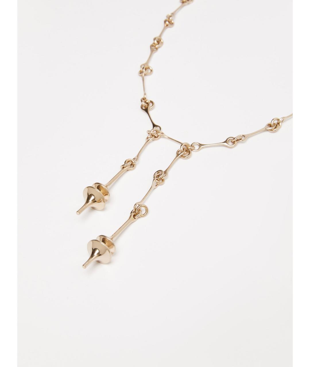 MAX MARA Золотое металлическое колье, фото 2