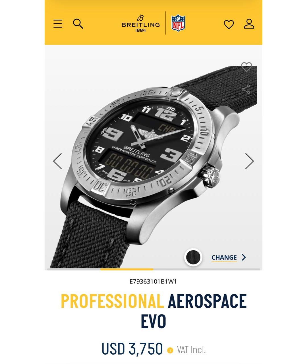 BREITLING Серебряные часы, фото 2