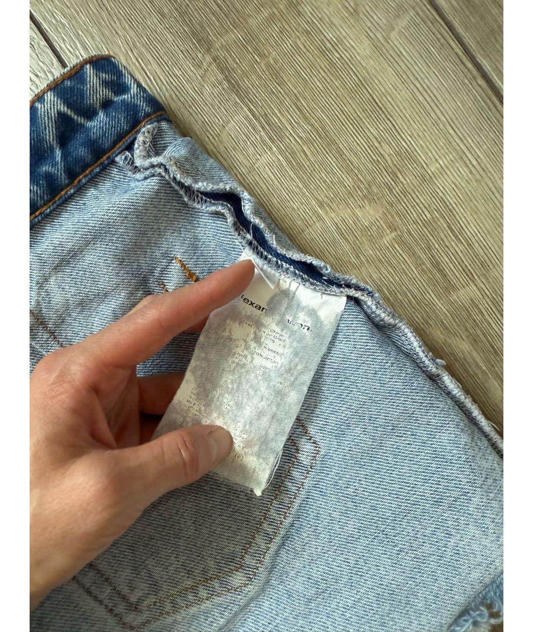 ALEXANDER WANG Синие деним шорты, фото 4