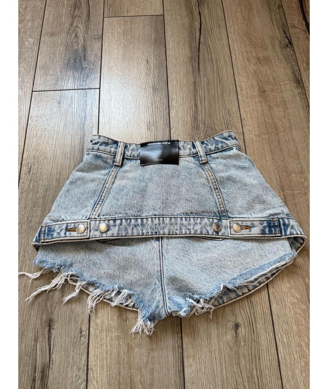 ALEXANDER WANG Синие деним шорты, фото 2