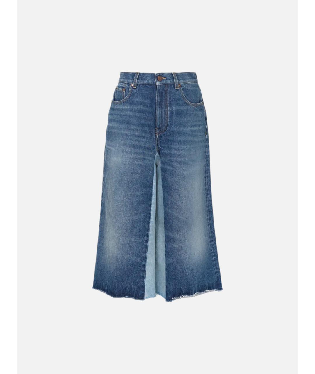 CHLOE Синие хлопковые прямые джинсы, фото 5