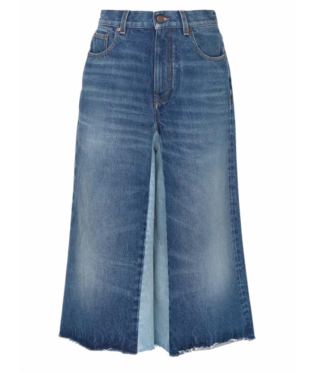 CHLOE Синие хлопковые прямые джинсы, фото 1